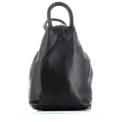 ALEX&CO - Zaino due manici in VERA PELLE con zip diagonale frontale