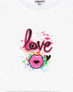 AMERICAN RAP - GIRL TOP MEZZA MANICA
