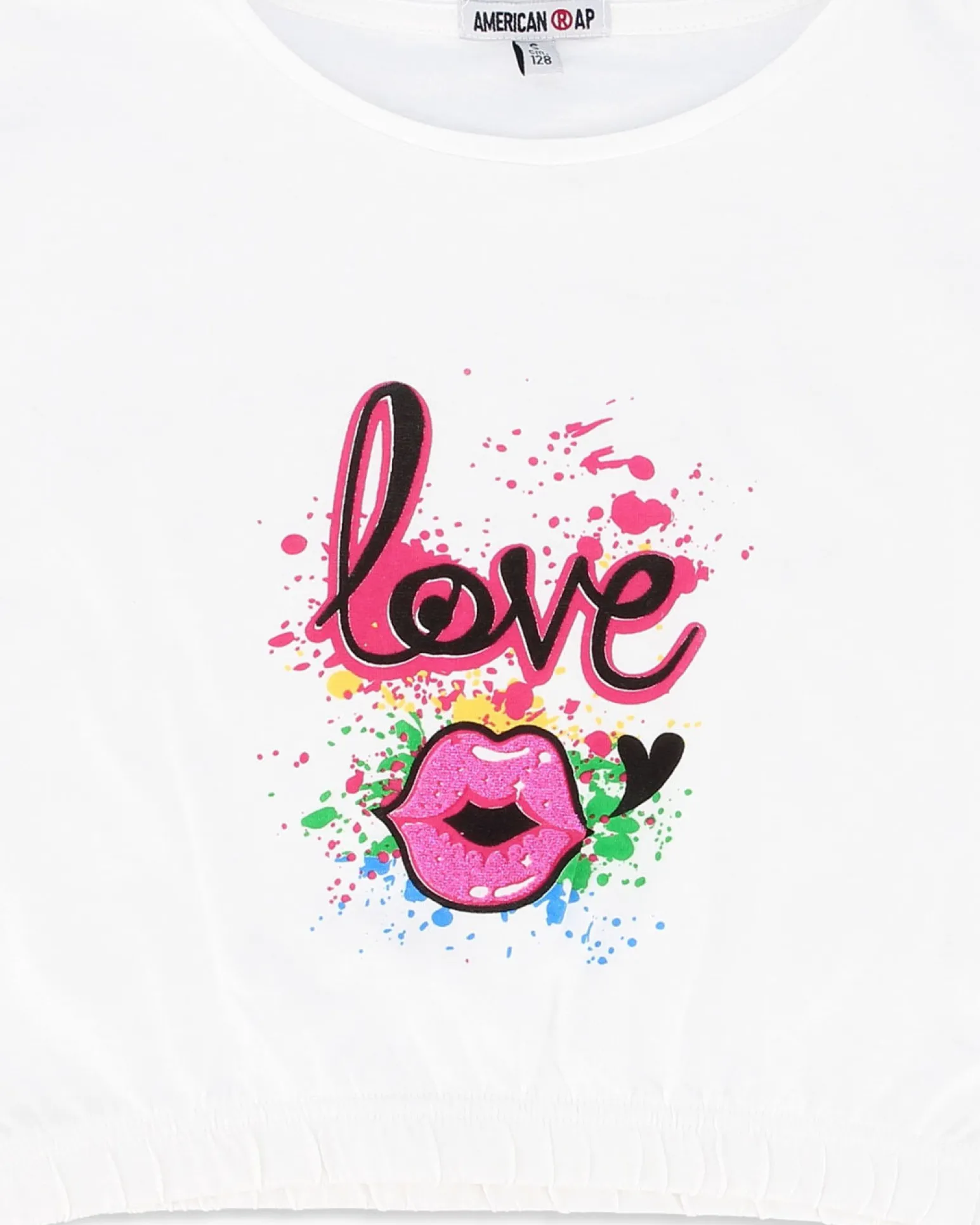 AMERICAN RAP - GIRL TOP MEZZA MANICA