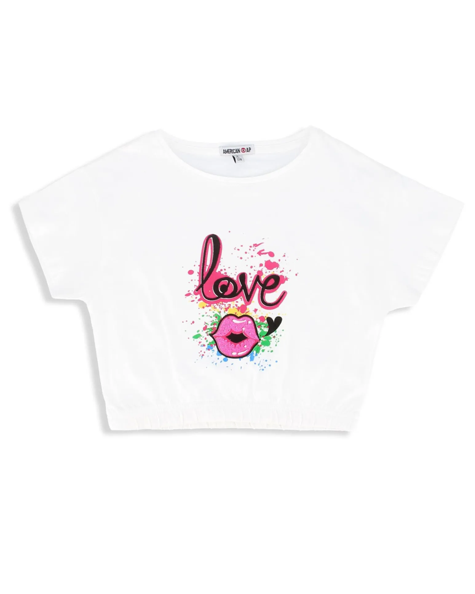 AMERICAN RAP - GIRL TOP MEZZA MANICA