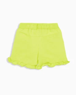 AMERICAN RAP - Short bimba giallo fluo con sbuffo