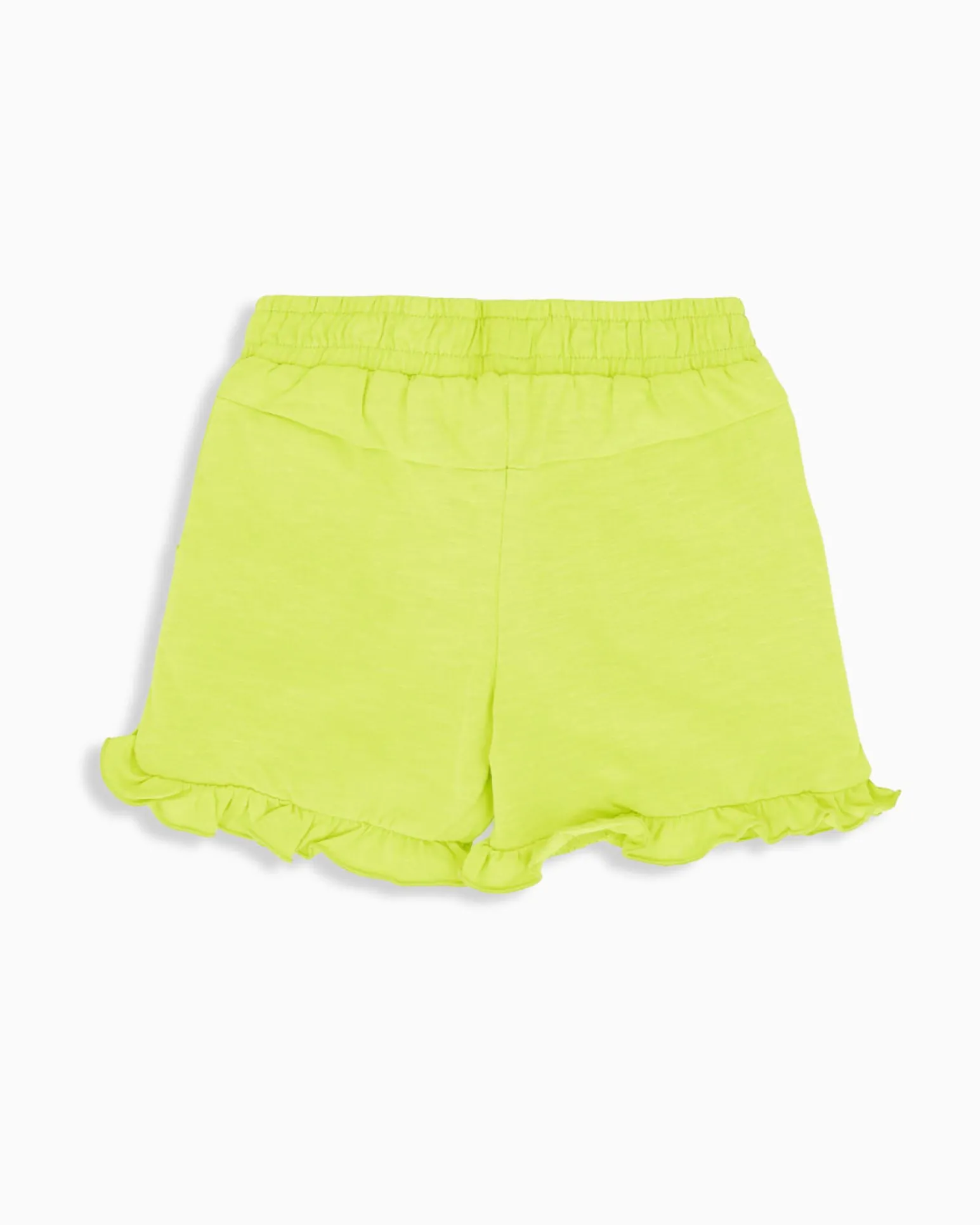 AMERICAN RAP - Short bimba giallo fluo con sbuffo