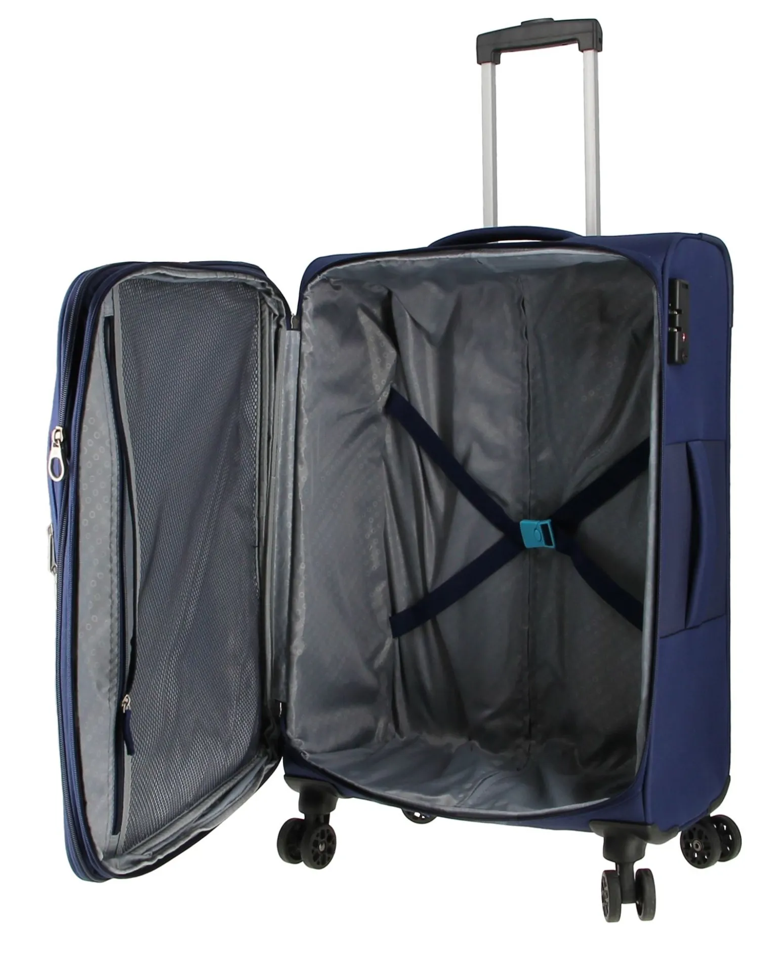 AMERICAN TOURISTER - DEEP DIVE TROLLEY TESSUTO 4 RUOTE CON COMBINAZIONE TSA