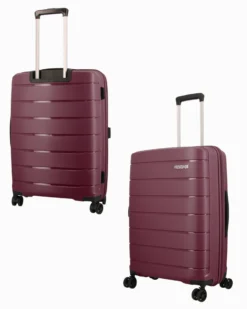 AMERICAN TOURISTER - TROLLEY BORDEAUX 4 RUOTE IN ABS CON COMBINAZIONE TSA