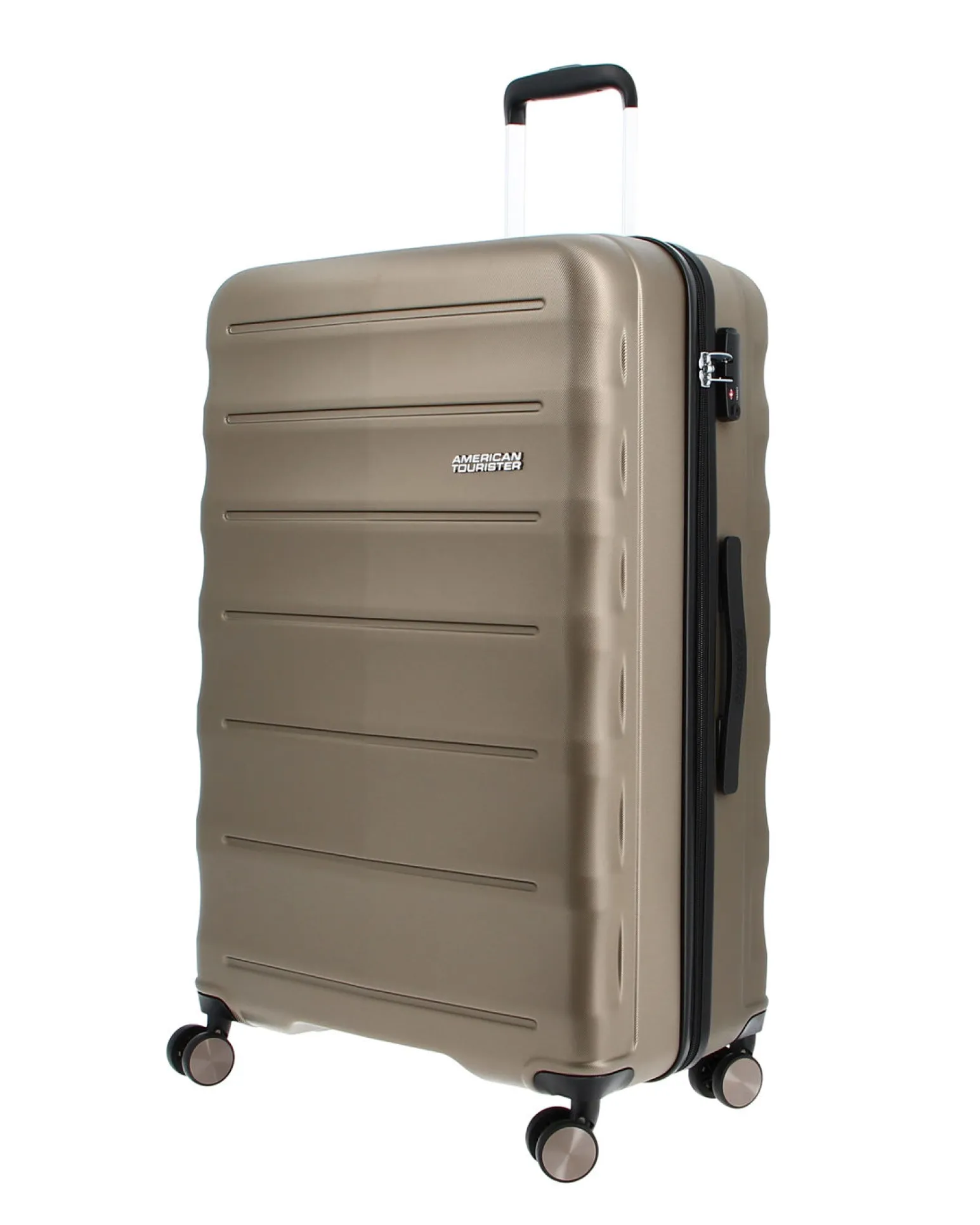 AMERICAN TOURISTER - TROLLEY BRONZO 4 RUOTE IN ABS CON COMBINAZIONE TSA