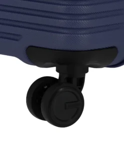 AMERICAN TOURISTER - TROLLEY BLU IN ABS 4 RUOTE CON COMBINAZIONE TSA