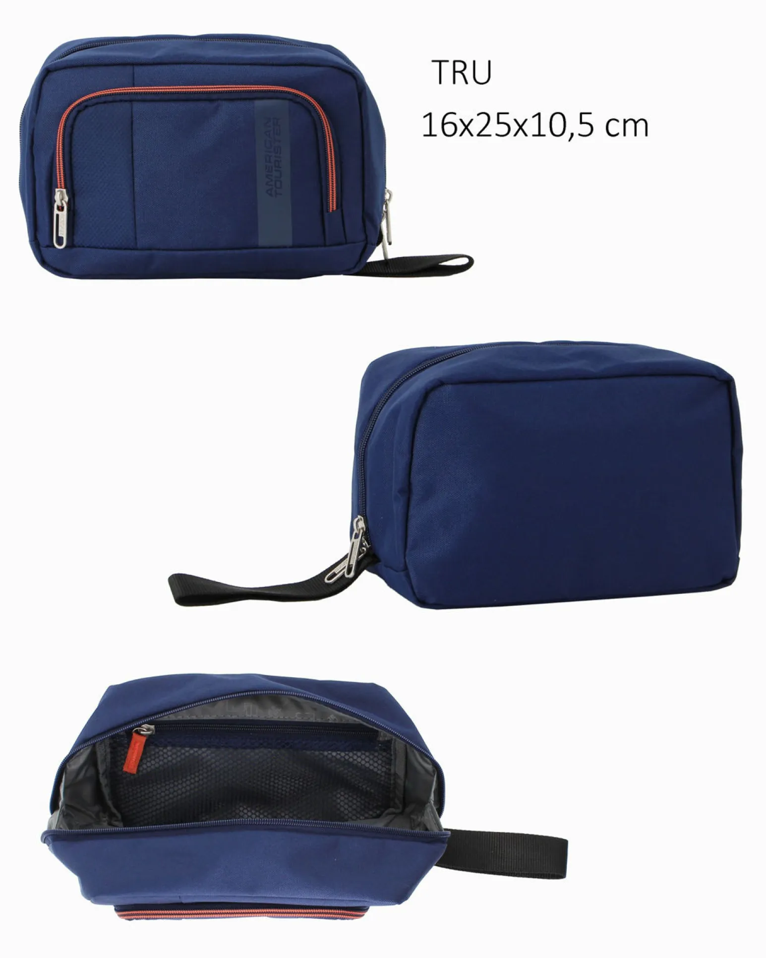 AMERICAN TOURISTER - TROLLEY BLU IN TESSUTO 4 RUOTE CON COMBINAZIONE TSA