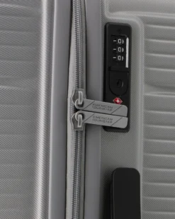 AMERICAN TOURISTER - TROLLEY GRIGIO IN ABS 4 RUOTE CON COMBINAZIONE TSA