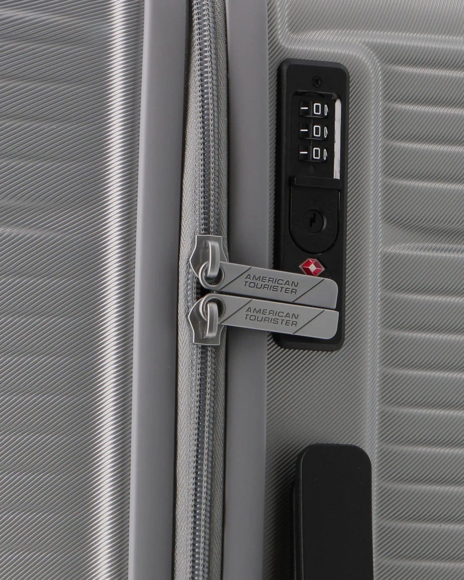 AMERICAN TOURISTER - TROLLEY GRIGIO IN ABS 4 RUOTE CON COMBINAZIONE TSA