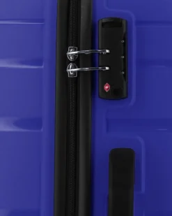 AMERICAN TOURISTER - TROLLEY IN PROPILENE BLU 4 RUOTE CON COMBINAZIONE TSA