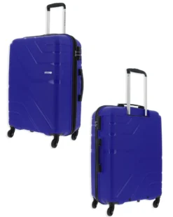 AMERICAN TOURISTER - TROLLEY IN PROPILENE BLU 4 RUOTE CON COMBINAZIONE TSA