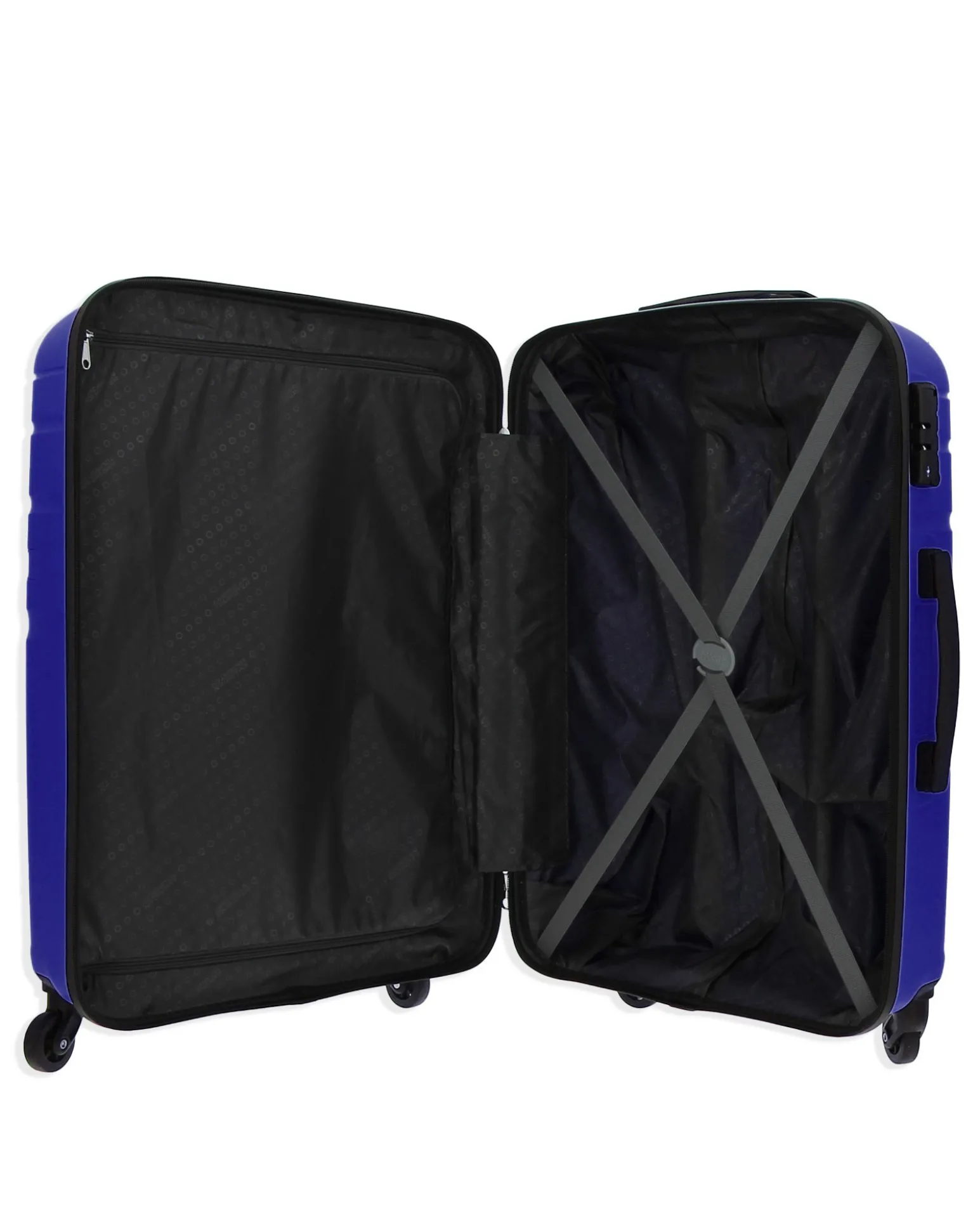 AMERICAN TOURISTER - TROLLEY IN PROPILENE BLU 4 RUOTE CON COMBINAZIONE TSA