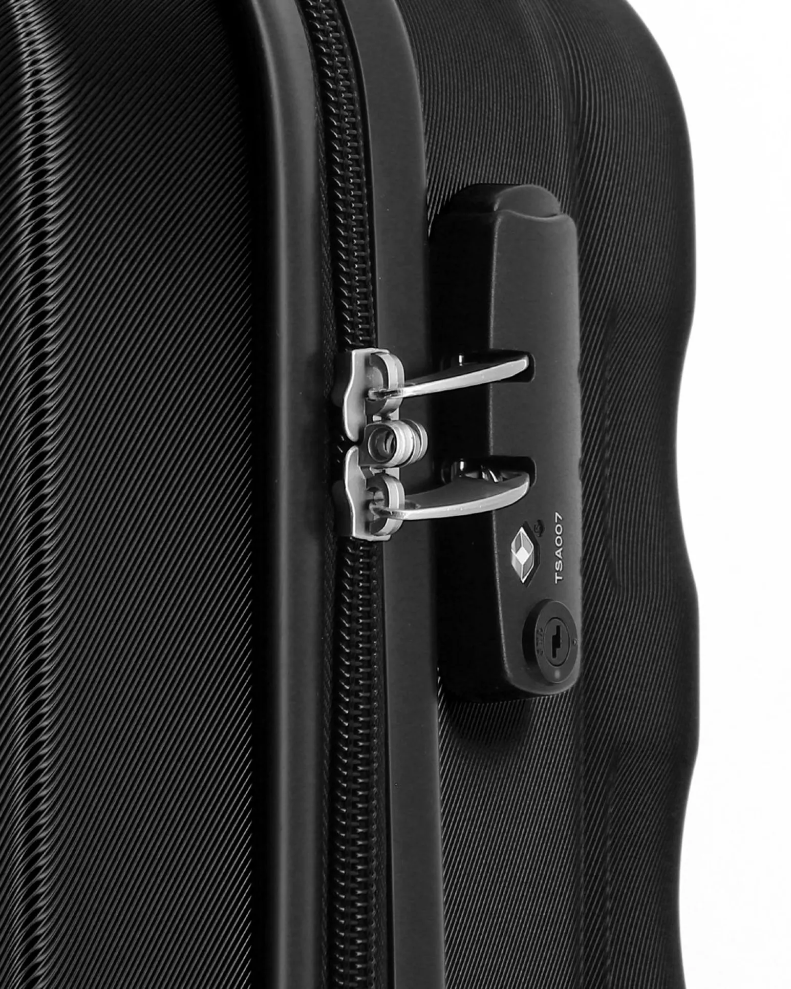AMERICAN TOURISTER - TROLLEY NERO 4 RUOTE IN ABS CON COMBINAZIONE TSA