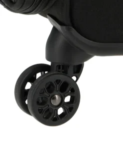 AMERICAN TOURISTER - TROLLEY NERO IN TESSUTO ESPANDIBILE CON COMBINAZIONE TSA