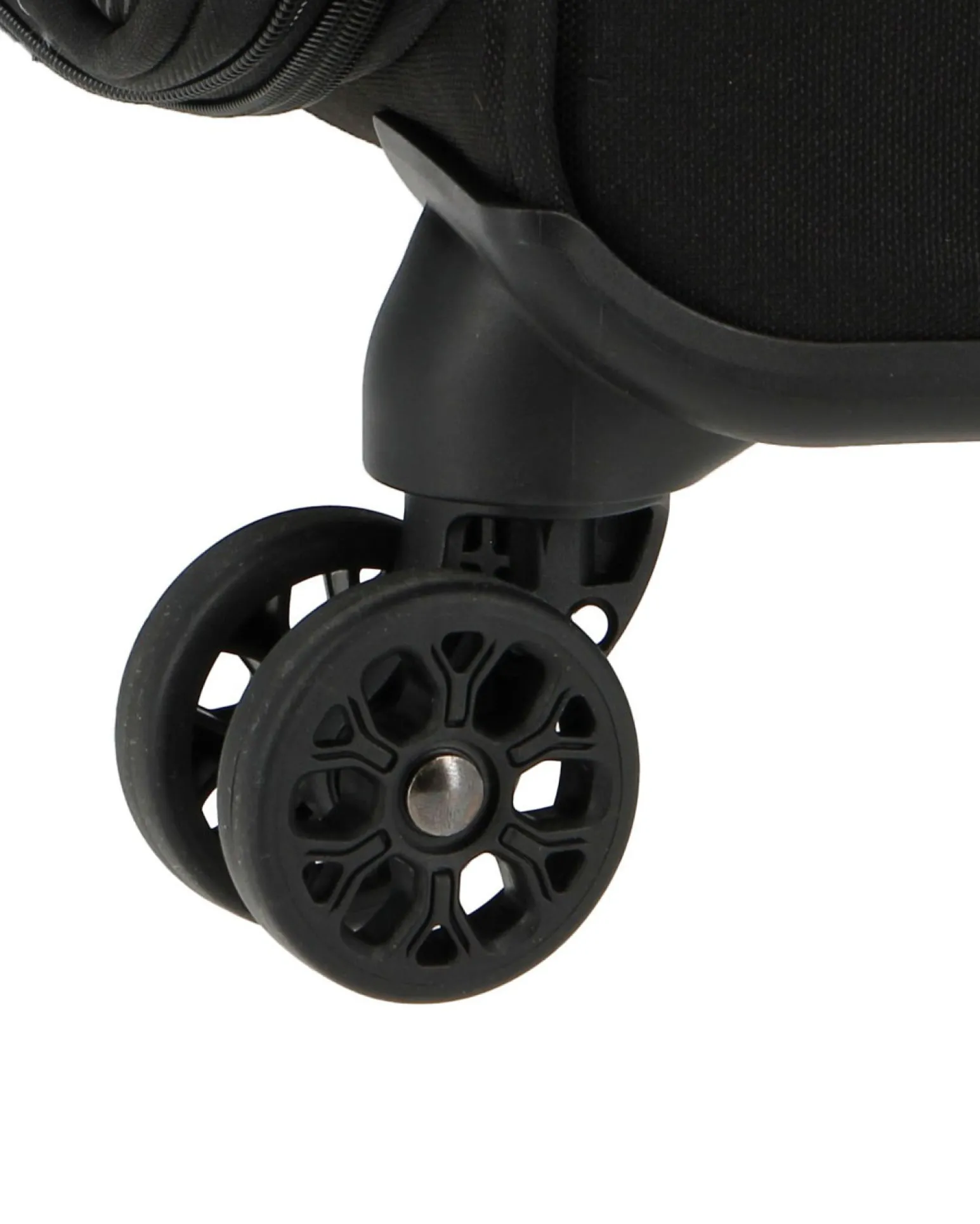 AMERICAN TOURISTER - TROLLEY NERO IN TESSUTO ESPANDIBILE CON COMBINAZIONE TSA