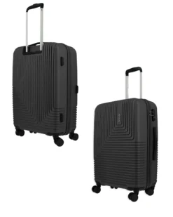 AMERICAN TOURISTER - TROLLEY NERO IN ABS 4 RUOTE CON COMBINAZIONE TSA