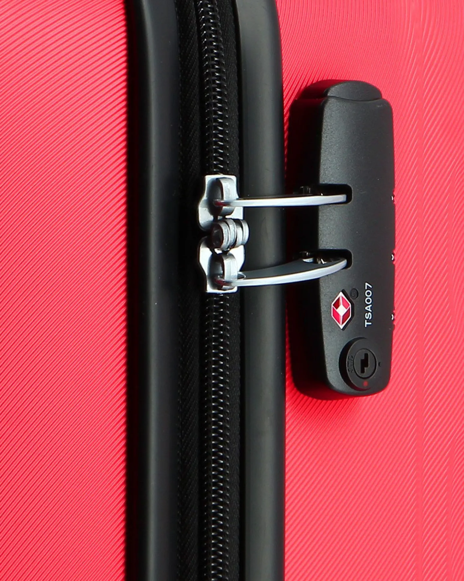 AMERICAN TOURISTER - TROLLEY ROSSO 4 RUOTE IN ABS CON COMBINAZIONE TSA