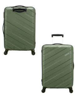 AMERICAN TOURISTER - TROLLEY VERDONE IN ABS 4 RUOTE CON COMBINAZIONE TSA