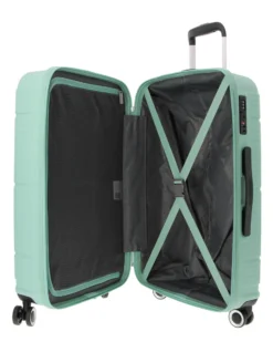 AMERICAN TOURISTER - TROLLEY VERDE IN ABS 4 RUOTE CON COMBINAZIONE TSA