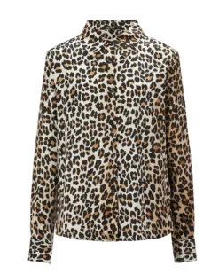 BACHATA - Camicia manica lunga leopardata