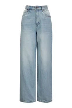 BACHATA -Jeans wide leg denim chiaro