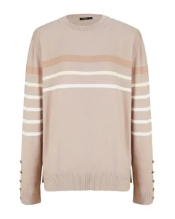 BACHATA - Maglia manica lunga beige da donna