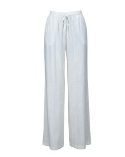 BACHATA -Pantalone bianco con tasche
