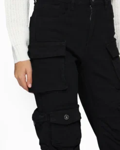 BACHATA - Pantalone cargo da donna nero