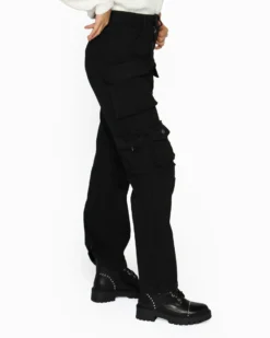 BACHATA - Pantalone cargo da donna nero
