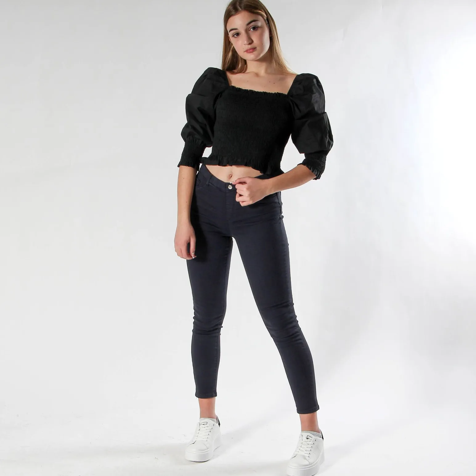BACHATA - PANTALONE COTONE FINTO 5TASCHE