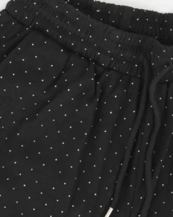 BACHATA - Pantalone nero con strass da donna