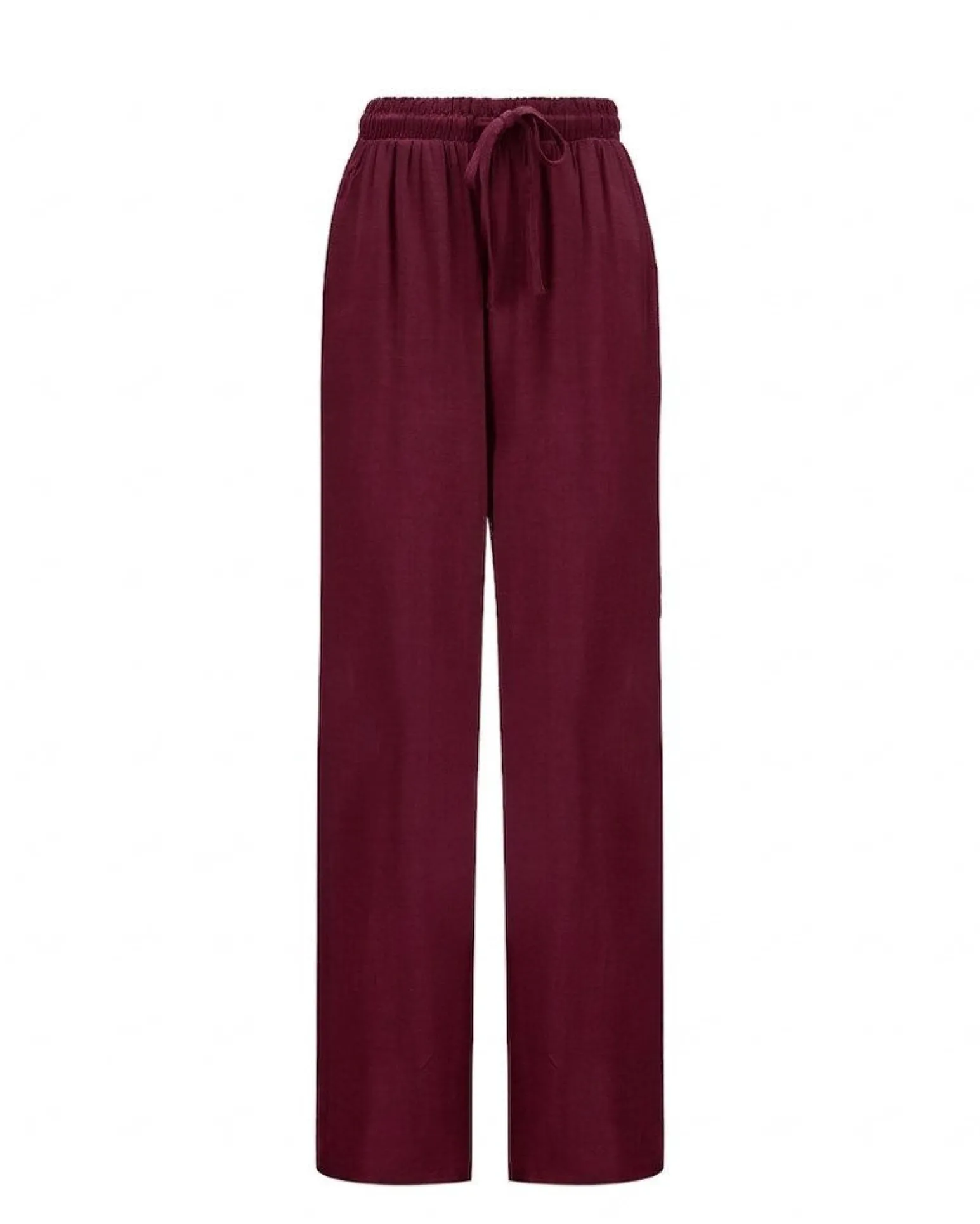 BACHATA - Pantalone viscosa bordeaux