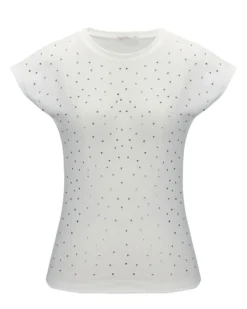 BACHATA - Tshirt a manica corta con strass