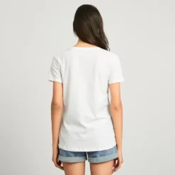 BACHATA - TSHIRT DONNA MANICA CORTA BIANCA
