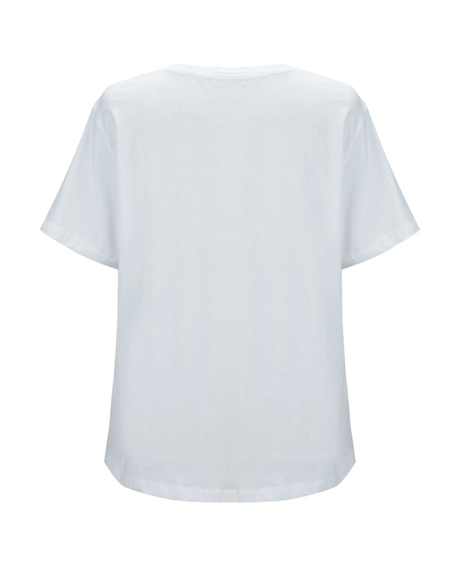 BACHATA - Tshirt manica corta bianca con stampa