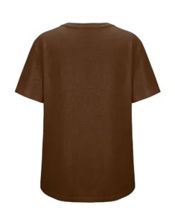 BACHATA - Tshirt manica corta marrone