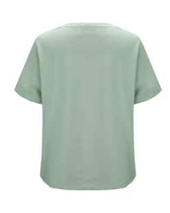BACHATA - Tshirt manica corta nera con scritta e strass