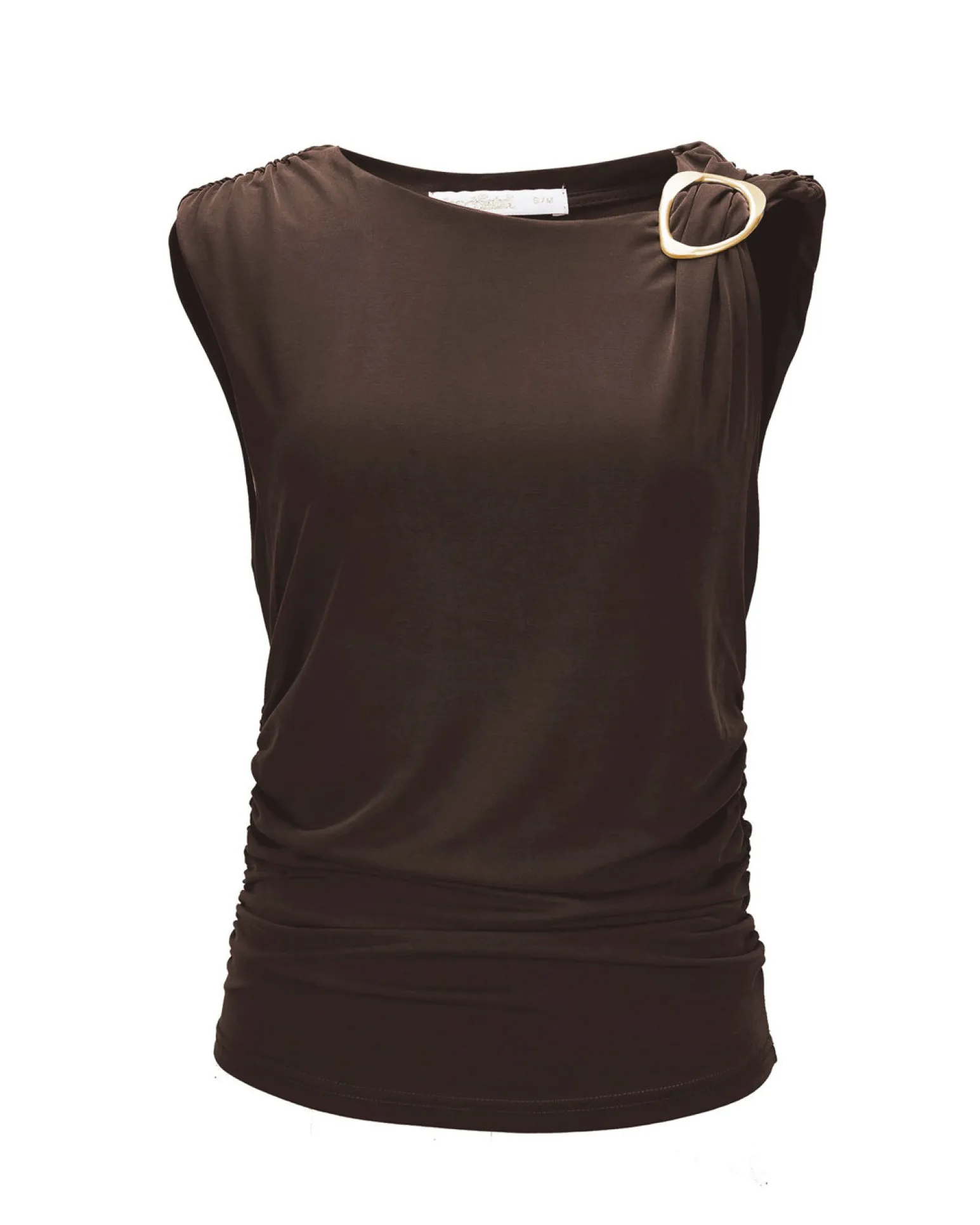BACHATA - Tshirt smanicata con dettaglio ad anello