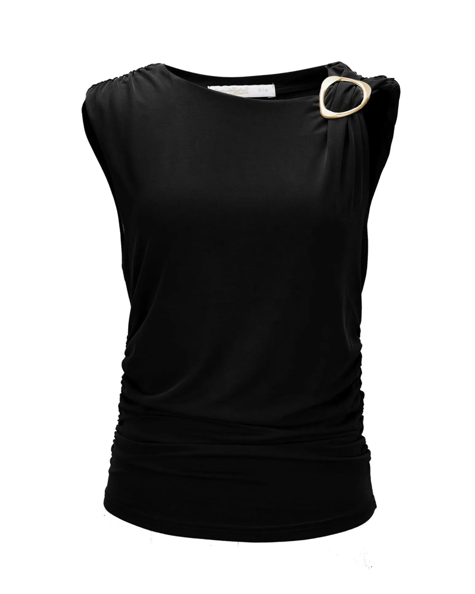 BACHATA - Tshirt smanicata con dettaglio ad anello