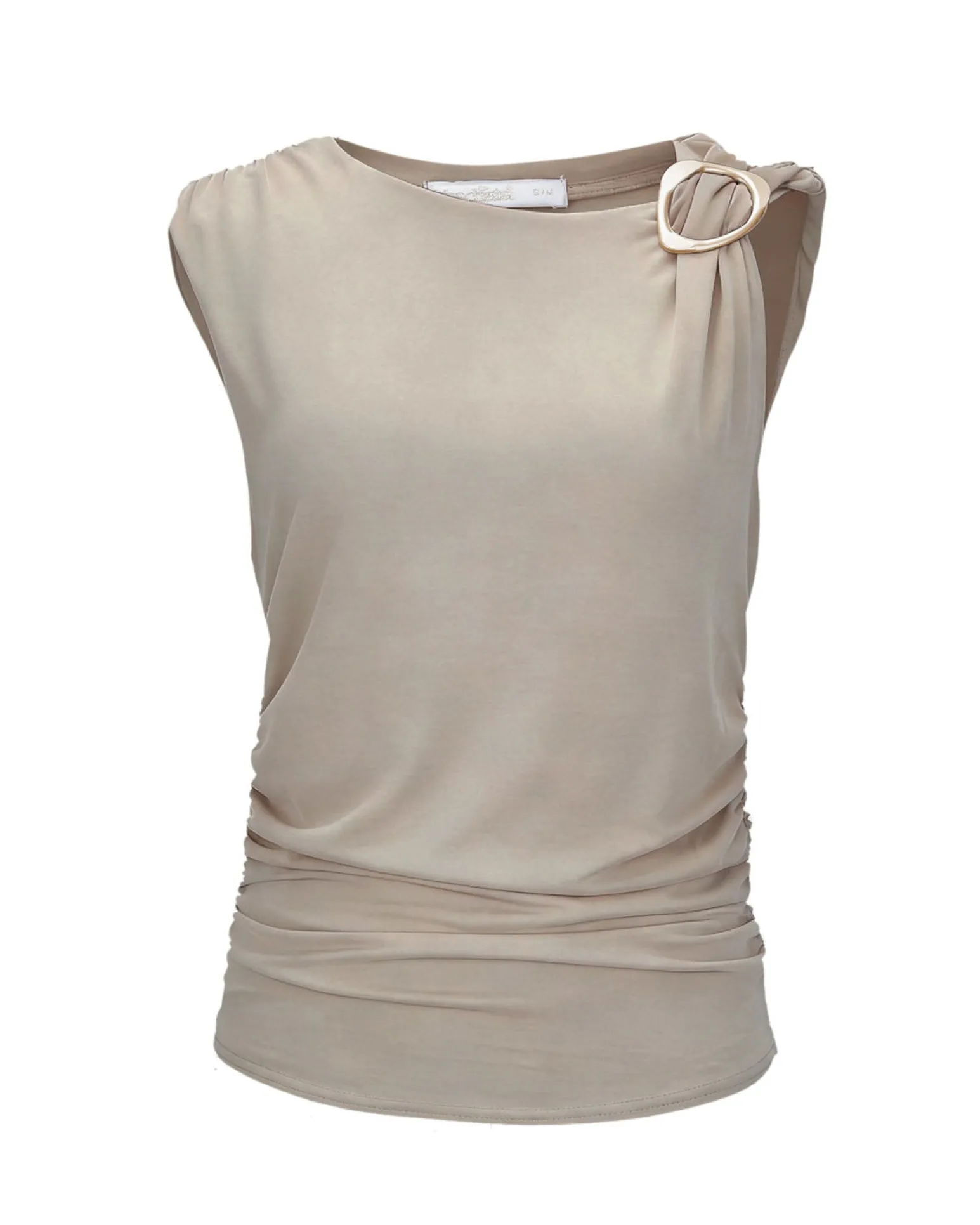 BACHATA - Tshirt smanicata con dettaglio ad anello