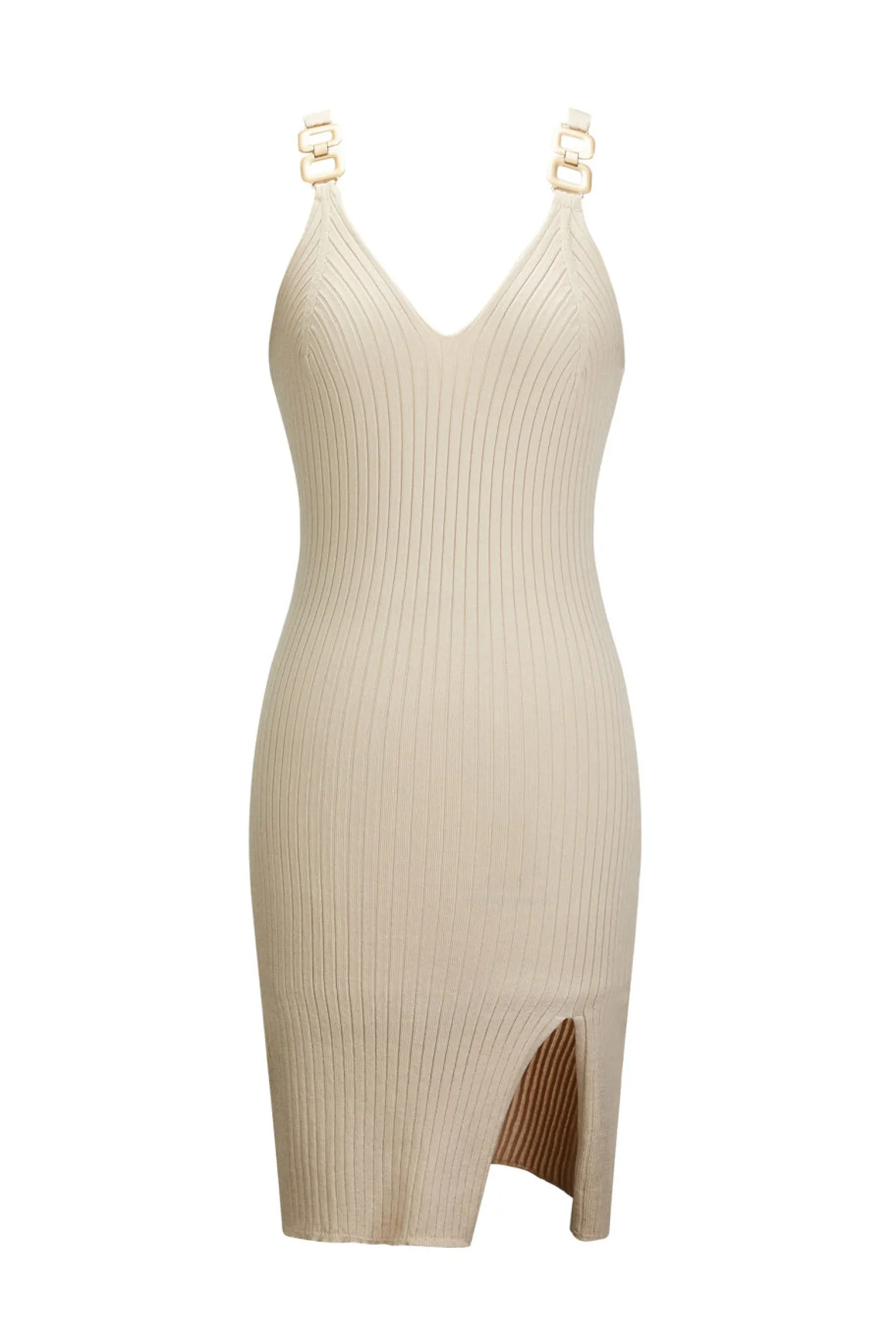 BACHATA - Vestitino spalla stretta beige