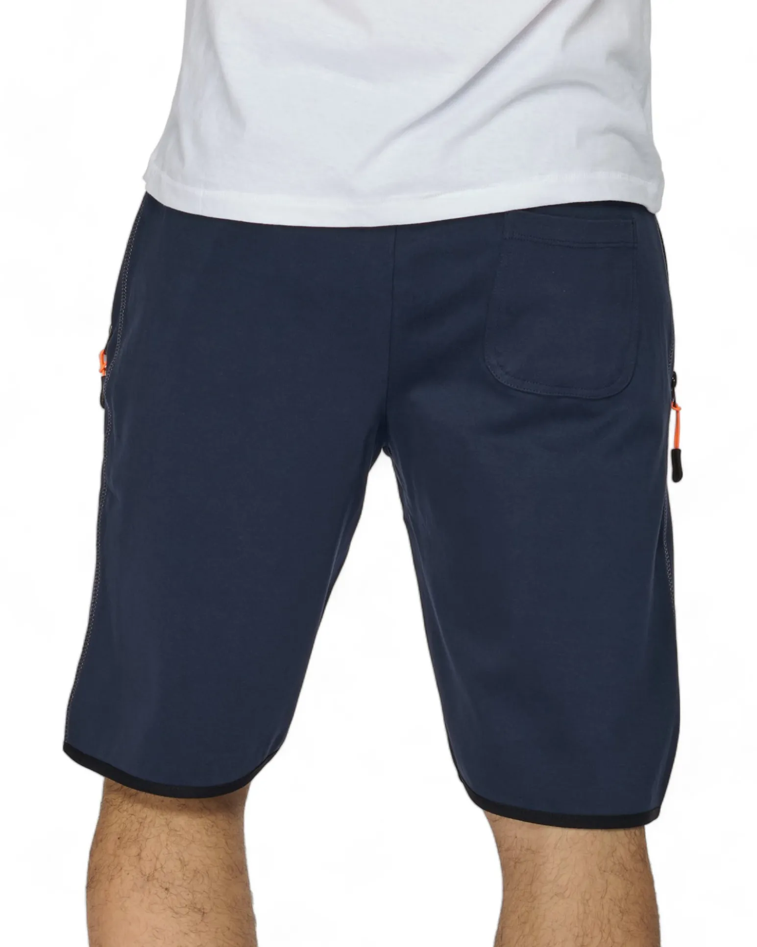 BERMUDA FELPA ZIP + STAMPA