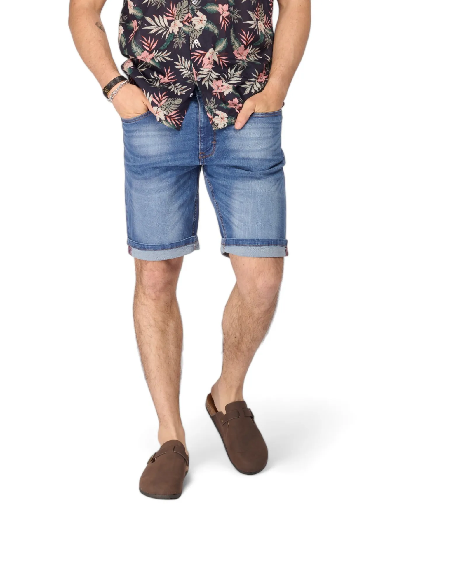 BERMUDA JEANS 5 TASCHE