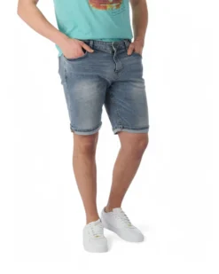 BERMUDA JEANS 5 TASCHE SABBIATO MEDIO