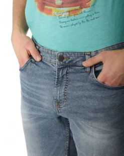 BERMUDA JEANS 5 TASCHE SABBIATO MEDIO