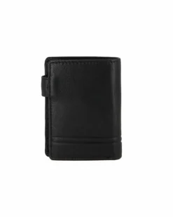 BIAGIOTTI - Portafoglio da uomo nero in VERA PELLE con RFID