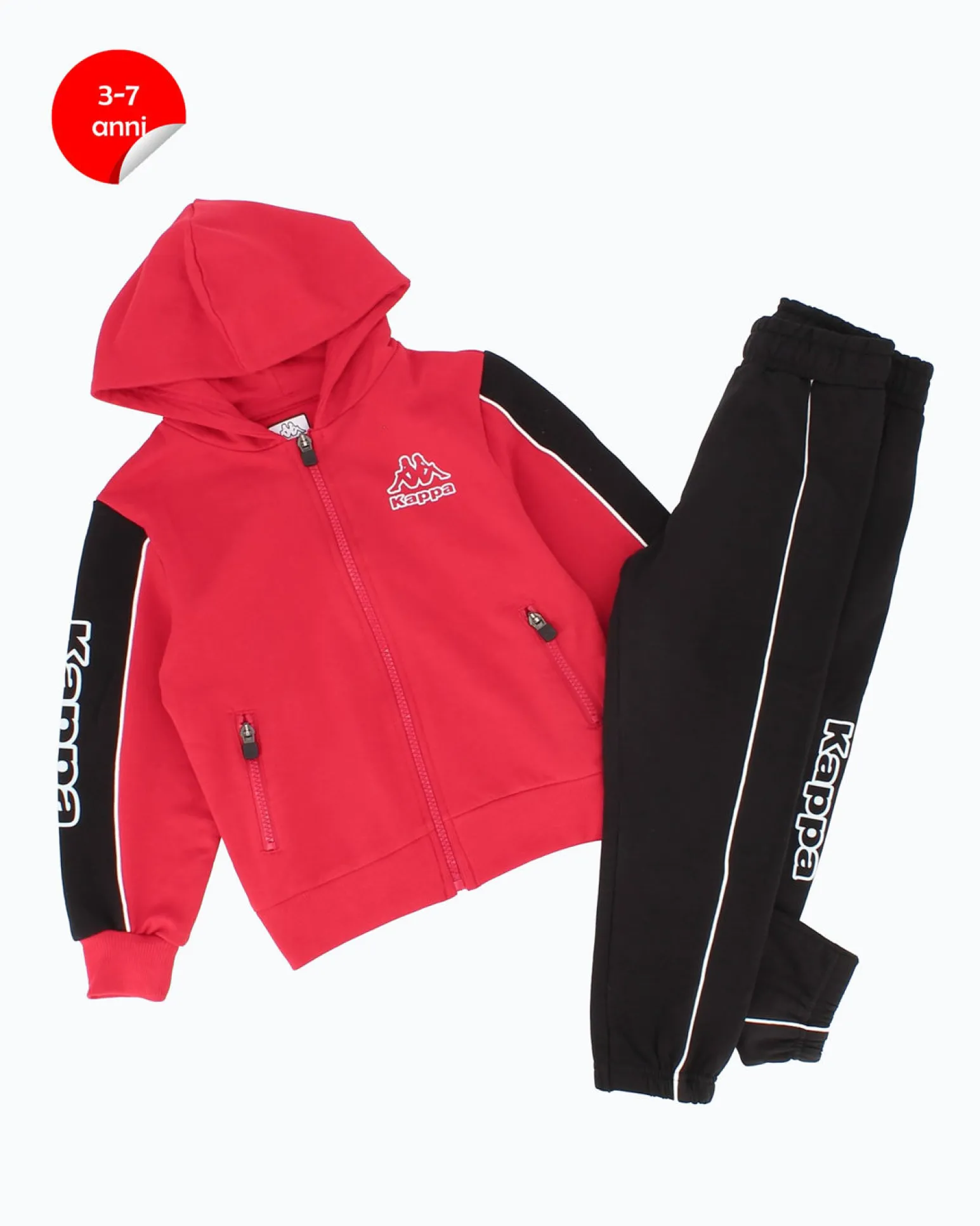 BIMBO TUTA FULL ZIP CON CAPPUCCIO