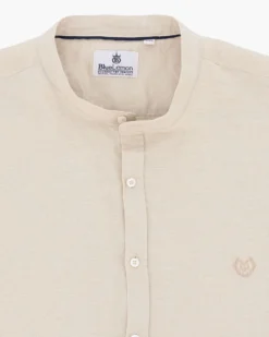 BLUE LEMON - OVER CAMICIA MANICA CORTA CHAMBRAY