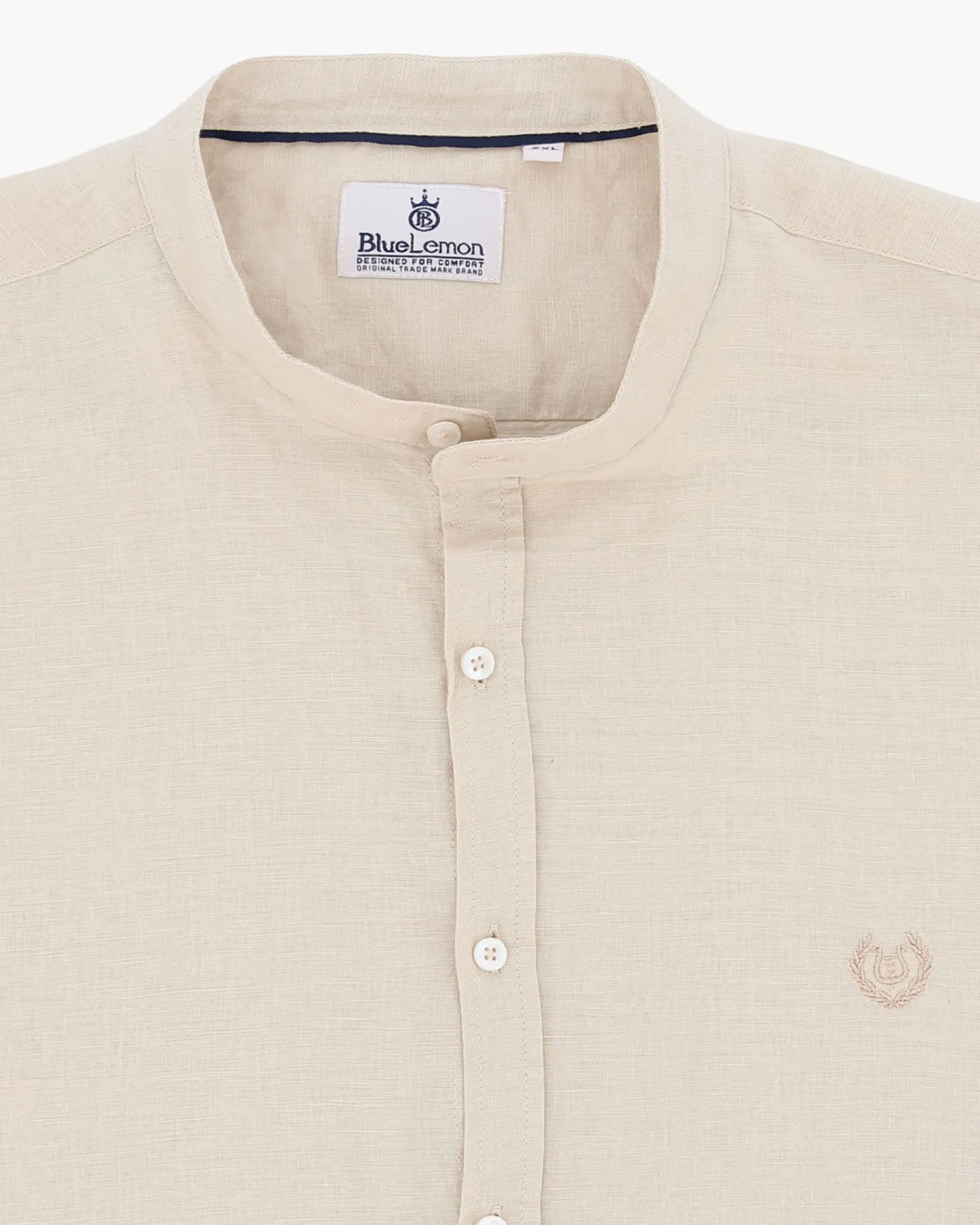 BLUE LEMON - OVER CAMICIA MANICA CORTA CHAMBRAY