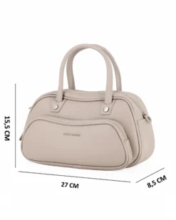 BORSA A MANO 2MAN. C/2ZIP+SCOMP. FRONT.